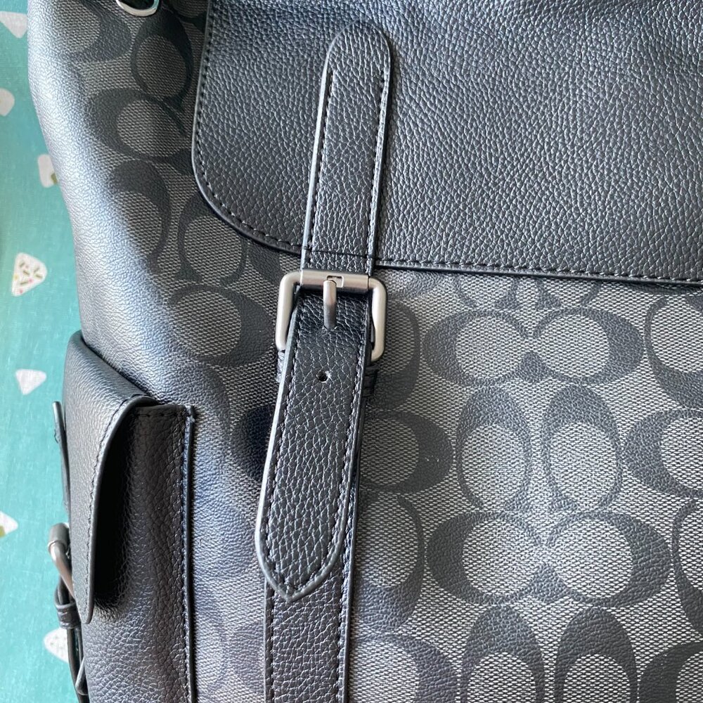 Coach Monogram Drawstring Backpack - image 5